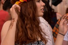 Flower headress.