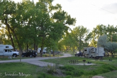 In Green River, we found this state park campground.