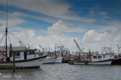 Fishing boats on the gulf.