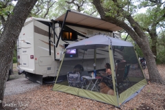 So we could watch Lucy and Dezie's "The Long, Long Trailer" on the outside TV.