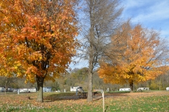 The campground emptied out on the last day.