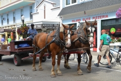 Only horses and bikes for transportation.