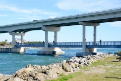 Sebastian Inlet campground is right on the inlet.