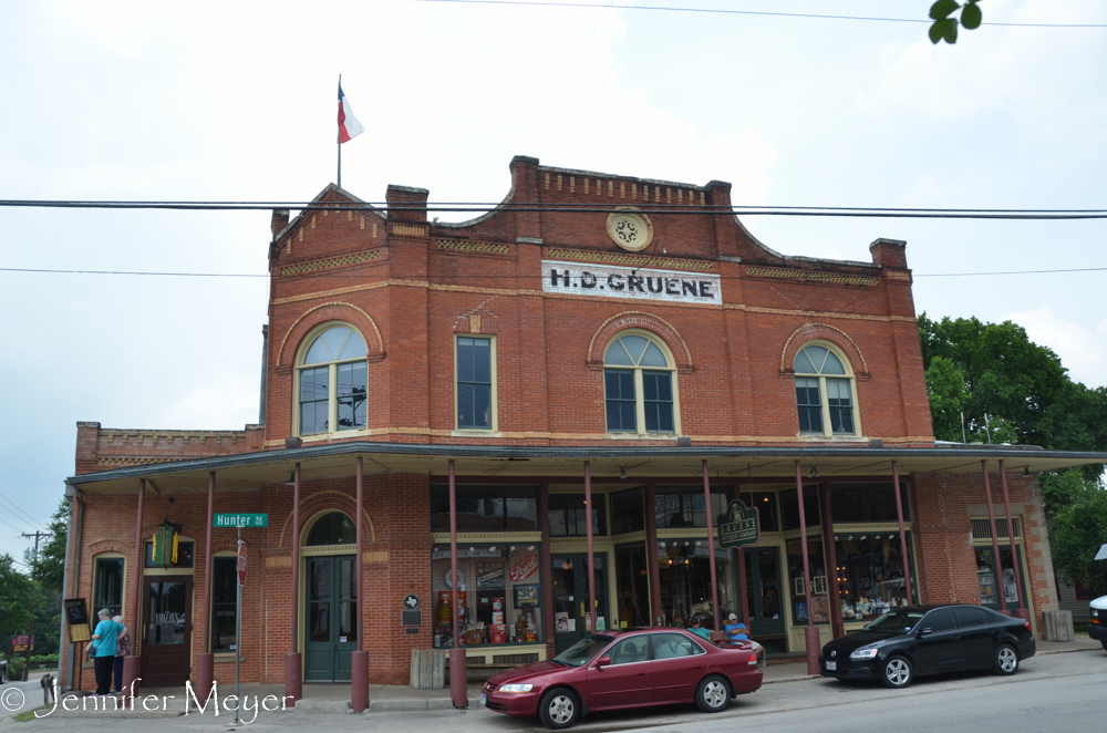 Later, we went back to Gruene without Bailey to check out the antique store.