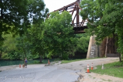 We were right next to train tracks.