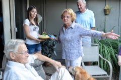 She sang him a birthday song.